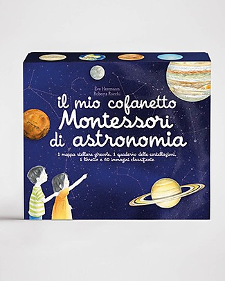 L'ippocampo Ragazzi My Montessori Box of Astronomy - 60 Images STEM toys