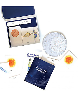 L'ippocampo Ragazzi My Montessori Box of Astronomy - 60 Images STEM toys