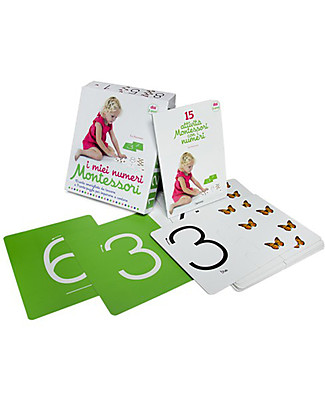 L'ippocampo Ragazzi My Montessori Numbers, Box - 10 cards + 9 puzzle cards + activity booklet Montessori Activity