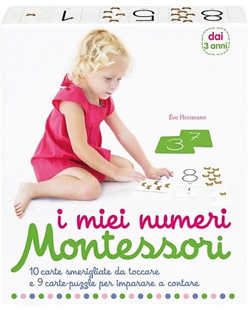 L'ippocampo Ragazzi My Montessori Numbers, Box - 10 cards + 9 puzzle cards + activity booklet Montessori Toys