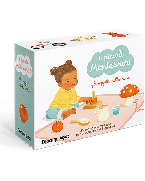 L'ippocampo Ragazzi The little Montessori, House's Objects (New Edition) - 35 cards + booklet Montessori Toys