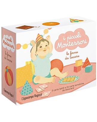 L'ippocampo Ragazzi The Little Montessori - Shapes to Touch - Delphine Roubieu & Mizuho Fujisawa Montessori Toys