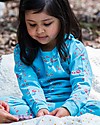 Little Green Radicals Cherry Blossom Pyjamas - Hummingbird - Sky Blue - 100% Organic Cotton Pyjamas