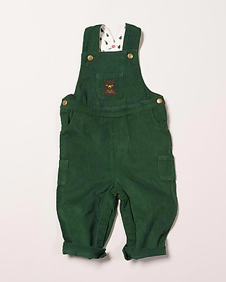 Little Green Radicals Classic Dungaree - Nordic Bear - 100% organic cotton Dungarees