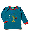 Little Green Radicals Long Sleeve Tee, Star Gazer Applique - Organic Faritrade Cotton Long Sleeves Tops