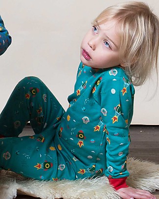 Little Green Radicals Long Sleeves Pyjamas - Night Sky - 100% organic cotton Pyjamas