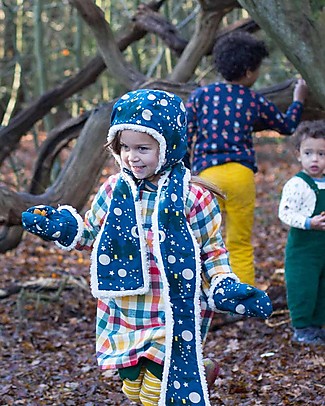 Little Green Radicals Mittens - Moon and Star - Organic Cotton Lining Gloves e Mittens