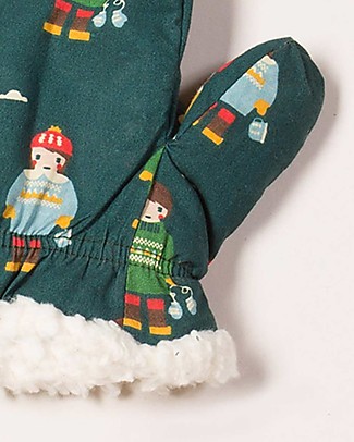 Little Green Radicals Mittens - Nordic Friends - Organic Cotton Lining Gloves e Mittens