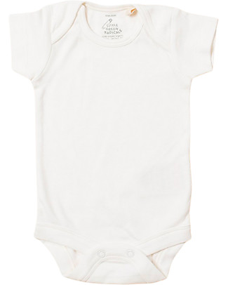 Little Green Radicals Natural Short Sleeve Baby Body - Pack of 3 - Cream - 100% Organic Cotton Short Sleeves Bodies