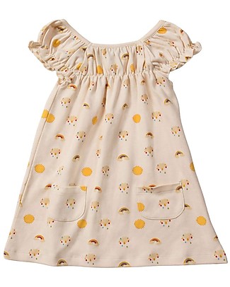 Little Green Radicals Pocket Playday Dress - Sunshine & Rainbows - 100% Organic Cotton Dresses_