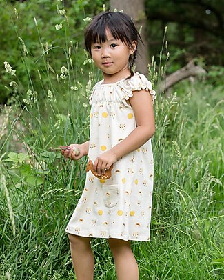 Little Green Radicals Pocket Playday Dress - Sunshine & Rainbows - 100% Organic Cotton Dresses_