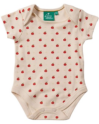 Little Green Radicals Short Sleeve Baby Bodysuit - Apple of my Eye - 100% Organic Cotton Short Sleeves Bodies