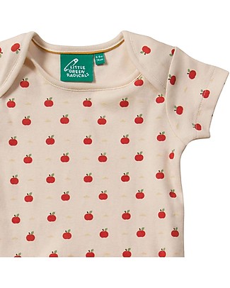 Little Green Radicals Short Sleeve Baby Bodysuit - Apple of my Eye - 100% Organic Cotton Short Sleeves Bodies