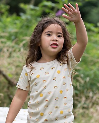 Little Green Radicals Short Sleeve T-shirt - Sunshine & Rainbow - 100% Organic Cotton T-shirts