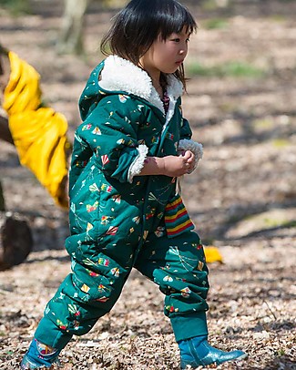 Little Green Radicals Snowsuit - Midnight Kites - Super Soft organic cotton lining Snowsuits