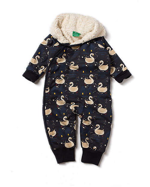 Little Green Radicals Snowsuit, Night Swimming - Super soft organic cotton lining Snowsuits