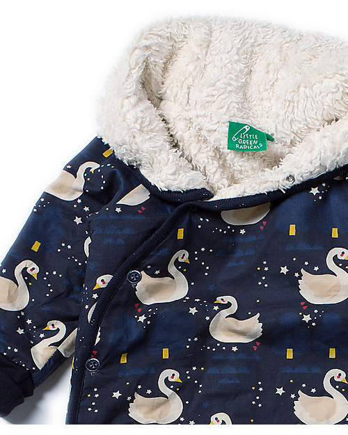 Little Green Radicals Snowsuit, Night Swimming - Super soft organic cotton lining Snowsuits