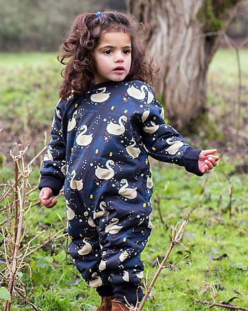 Little Green Radicals Snowsuit, Night Swimming - Super soft organic cotton lining Snowsuits