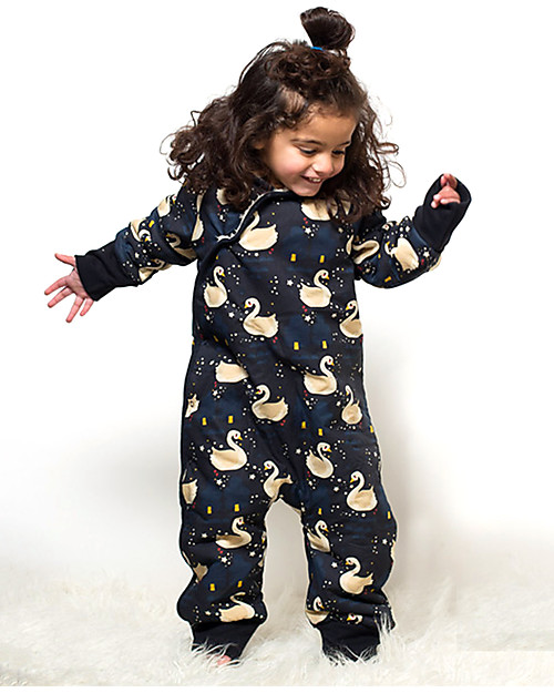 Little Green Radicals Snowsuit, Night Swimming - Super soft organic cotton lining Snowsuits