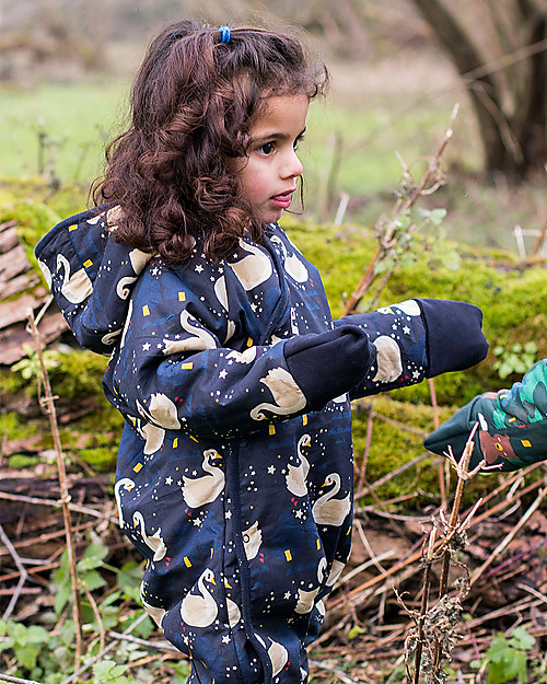 Little Green Radicals Snowsuit, Night Swimming - Super soft organic cotton lining Snowsuits