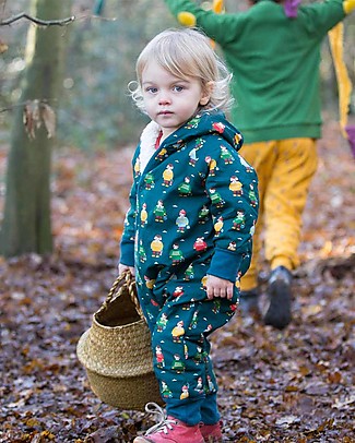 Little Green Radicals Snowsuit - Nordic Friends - Super soft organic cotton lining Rompers