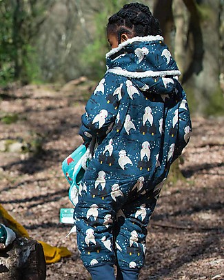 Little Green Radicals Snowsuit - Winter Owls - Super Soft organic cotton lining Snowsuits