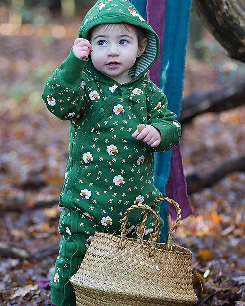Little Green Radicals Snug as a Bug Suit - Golden Sheep - 100% organic cotton Babygrows