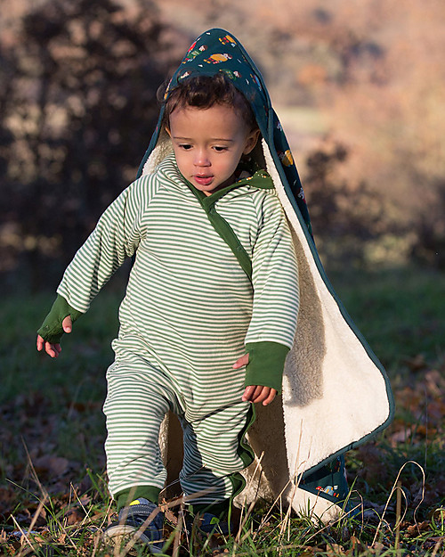 Little Green Radicals Snug as a Bug Suit - Golden Sheep - 100% organic cotton Babygrows