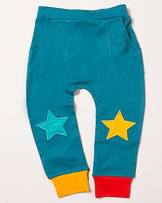 Little Green Radicals Star Joggers - Navy - 100% organic cotton Trousers