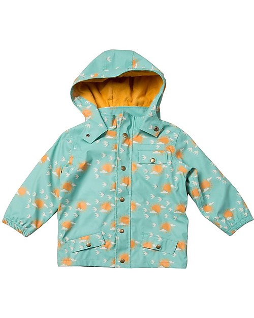Little Green Radicals Waterproof Raincoat - Follow the Sun - Recycled Fabric and Organic Cotton Waterproof