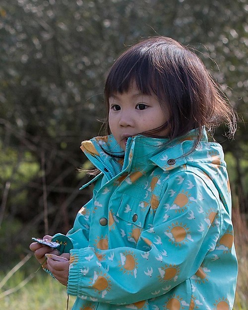 Little Green Radicals Waterproof Raincoat - Follow the Sun - Recycled Fabric and Organic Cotton Waterproof