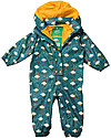 Little Green Radicals Waterproof  Splashsuit - Falling Water - Recycled Material + Cotton Lining Babygrows