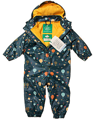 Little Green Radicals Waterproof Splashsuit - Higher Ground - Recycled Material + Cotton Lining Rompers