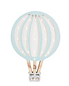 Little Lights LED Lamp with Dimmer - Blue Hot Air Balloon - Pinewood Bedside Lamps