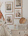 Little Lights LED Lamp with Dimmer - Hedgehog - Autumn Brown - Pinewood Bedside Lamps