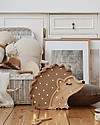 Little Lights LED Lamp with Dimmer - Hedgehog - Autumn Brown - Pinewood Bedside Lamps