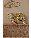 Little Lights LED Lamp with Dimmer - Turtle - Galapagos Sage - Handmade in Pine Wood Bedside Lamps