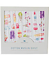 Little Unicorn Baby Quilt 120 x 120 cm, Brain Freeze - 4 layers of 100% cotton muslin Muslin Swaddle