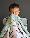 Little Unicorn Baby Quilt 120 x 120 cm, Traffic Jam -  4 layers of 100% cotton muslin Muslin Swaddle