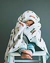 Little Unicorn Baby Quilt 120 x 120 cm, Traffic Jam -  4 layers of 100% cotton muslin Muslin Swaddle