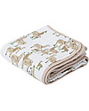Little Unicorn Baby Quilt 120 x120 cm - Llama -4 layers of 100% cotton muslin Muslin Swaddle
