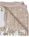 Little Unicorn Baby Quilt 120 x120 cm - Llama -4 layers of 100% cotton muslin Muslin Swaddle