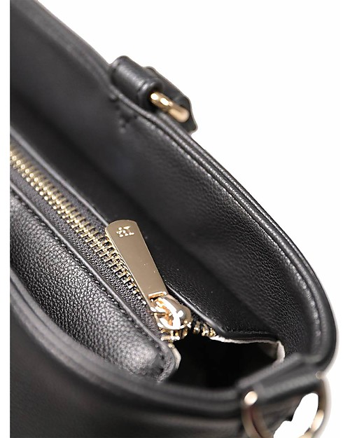 Little Unicorn Citywalk Tote Vegan Leather Changing Bag - Black - Changing mat included! Diaper Changing Bags