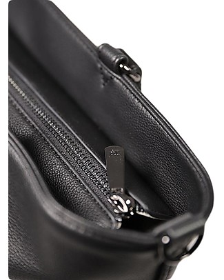 Little Unicorn Citywalk Tote Vegan Leather Changing Bag - Black with Dark Gunmetal - Changing mat included! Diaper Changing Bags & Accessories
