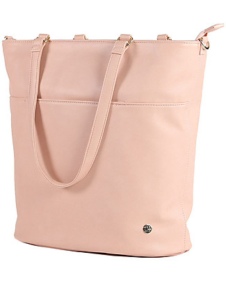 Little Unicorn Citywalk Tote Vegan Leather Changing Bag - Blush - Changing mat included! Diaper Changing Bags & Accessories