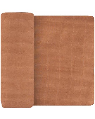 Little Unicorn Deluxe Maxi Swaddle Blanket - Caramel - 120 x 120 cm - 100% Rayon Muslin from Bamboo Muslin Swaddle