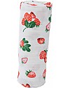 Little Unicorn Multi-purpose Muslin - 100% Cotton - 120 x 120 cm - Strawberry Patch Muslin Swaddle