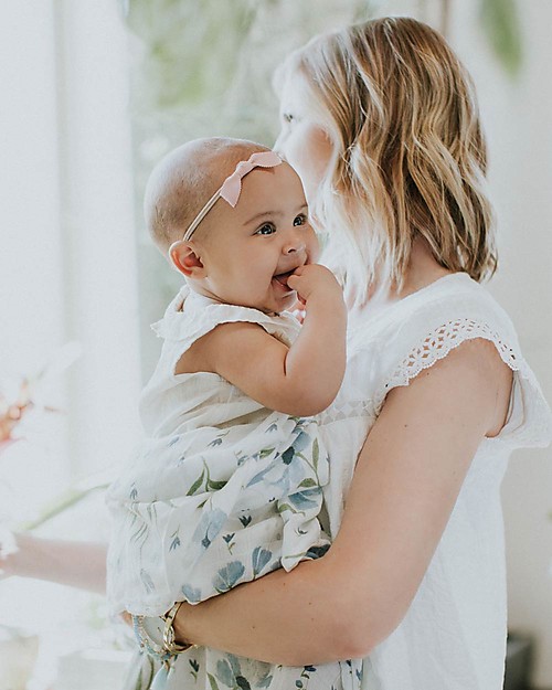 Little Unicorn Multi-purpose Muslin - 120 x 120 cm - Blue Windflower - 100% Bamboo Muslin Swaddle