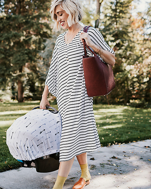 Little Unicorn Muslin Car Seat Canopy - Arrow - 100% Cotton Muslin Accessories