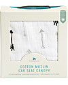 Little Unicorn Muslin Car Seat Canopy - Arrow - 100% Cotton Muslin Accessories